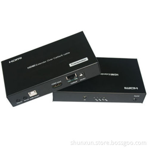 100m HD Base-T Extender with USB and Bi-direction POE, Supports 4Kx2K/CEC/3D/Ethernet/IRNew